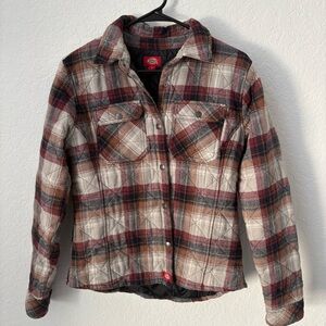 Dickies Women's Quilted Plaid Jacket, Small